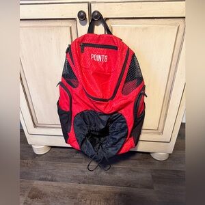 3 point red basketball Backpack